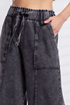 Easy Days Ash Mineral Wash Wide Leg Pants