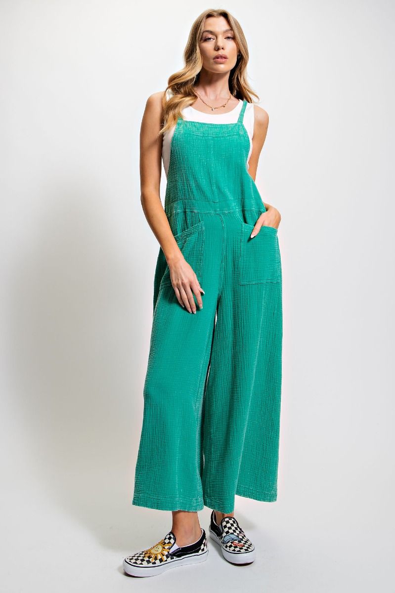 Here I Am Atlantis Green Jumpsuit