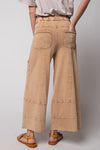 Any Direction Camel Mineral Washed Wide Leg Pants