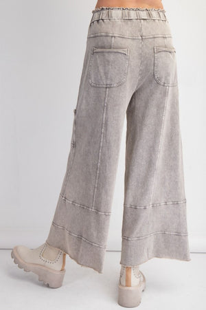 Any Direction Rolling Stone Mineral Washed Wide Leg Pants