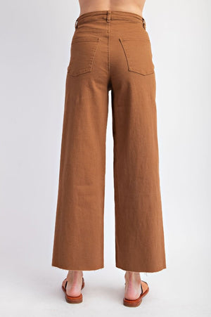 Absolutely Essential Coffee Wide Leg Pants