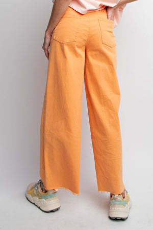 Absolutely Essential Tangerine Wide Leg Pants