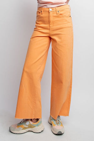 Absolutely Essential Tangerine Wide Leg Pants