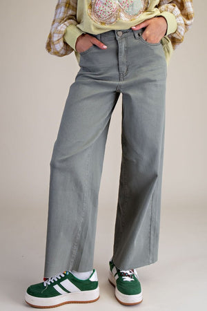 Absolutely Essential Ash Olive Wide Leg Pants