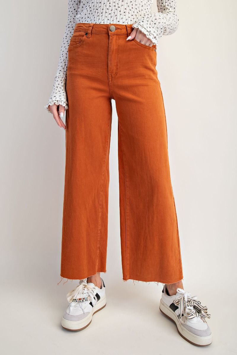 Absolutely Essential Brick Wide Leg Pants
