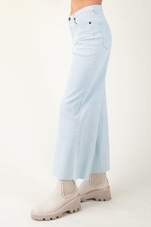 Absolutely Essential Snow Blue Wide Leg Pants
