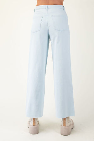 Absolutely Essential Snow Blue Wide Leg Pants