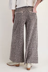 Dare To Be Wild Ash Mocha Mineral Washed Wide Leg Pants