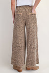 Dare To Be Wild Camel Mineral Washed Wide Leg Pants