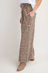 Dare To Be Wild Camel Mineral Washed Wide Leg Pants