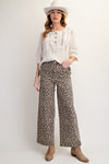 Running Wild Animal Print Wide Leg Pants