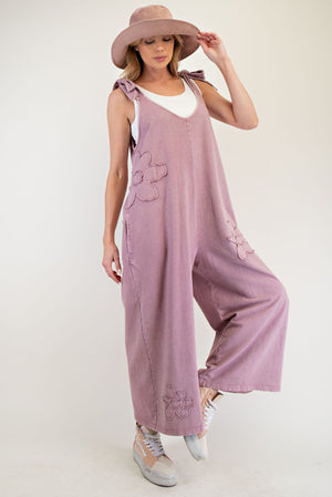 Daisy Delight Mauve Flower Patch Jumpsuit