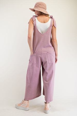Daisy Delight Mauve Flower Patch Jumpsuit