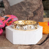 Delphine Clear Sparkly Crystal Stretch Bangle