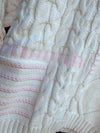 Sunkissed Coconut Simple Girly Ivory & Light Pink Sweater