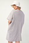 Daisy Days Ash Daisy Patch Mineral Washed TShirt Dress