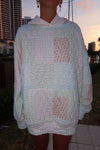 Sunkissed Coconut Quilted Pastel Hoodie