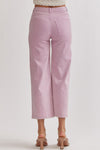 Lavender Clean Getaway Acid Wash Wide Leg Pants