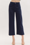 On A Mission Navy High Waisted Wide Leg Pants