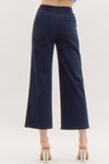 On A Mission Navy High Waisted Wide Leg Pants