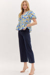 On A Mission Navy High Waisted Wide Leg Pants