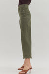 Sweet Magnolia Olive High Waist Ankle Length Pants