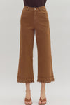 Sweet Magnolia Brown High Waist Ankle Length Pants