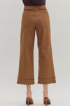 Sweet Magnolia Brown High Waist Ankle Length Pants