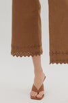 Sweet Magnolia Brown High Waist Ankle Length Pants