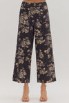Dusky Gardens Floral Mid-Rise Pants