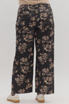 Dusky Gardens Floral Mid-Rise Pants