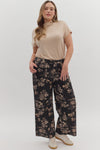 Dusky Gardens Floral Mid-Rise Pants