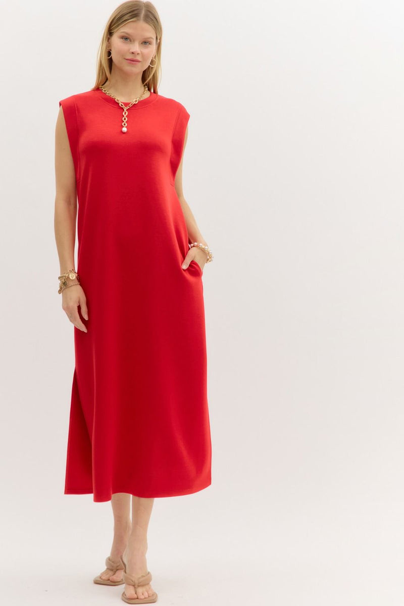 Still & Chic Jersey Midi Dress
