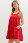 Poolside in Rio Red Mini Dress