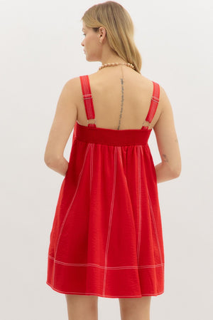 Poolside in Rio Red Mini Dress