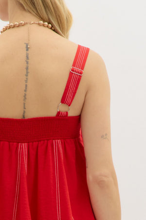 Poolside in Rio Red Mini Dress