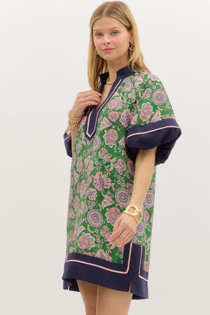 Paisley Poise Floral Print Dress
