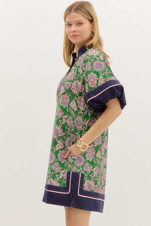 Paisley Poise Floral Print Dress