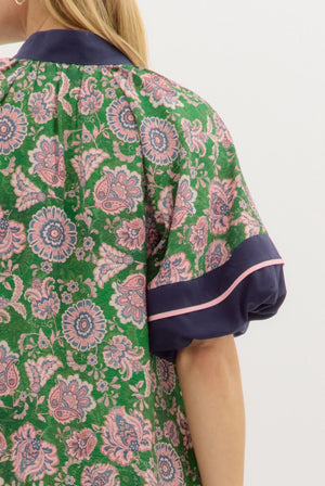 Paisley Poise Floral Print Dress
