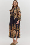 Autumn Sonata Midi Dress