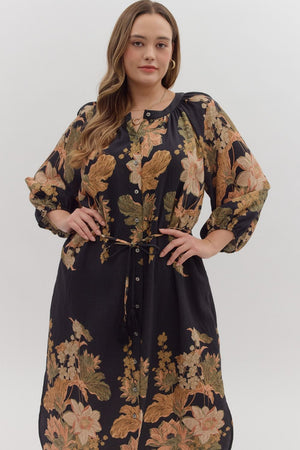 Autumn Sonata Midi Dress