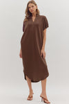Harbor Lane Espresso Midi Dress