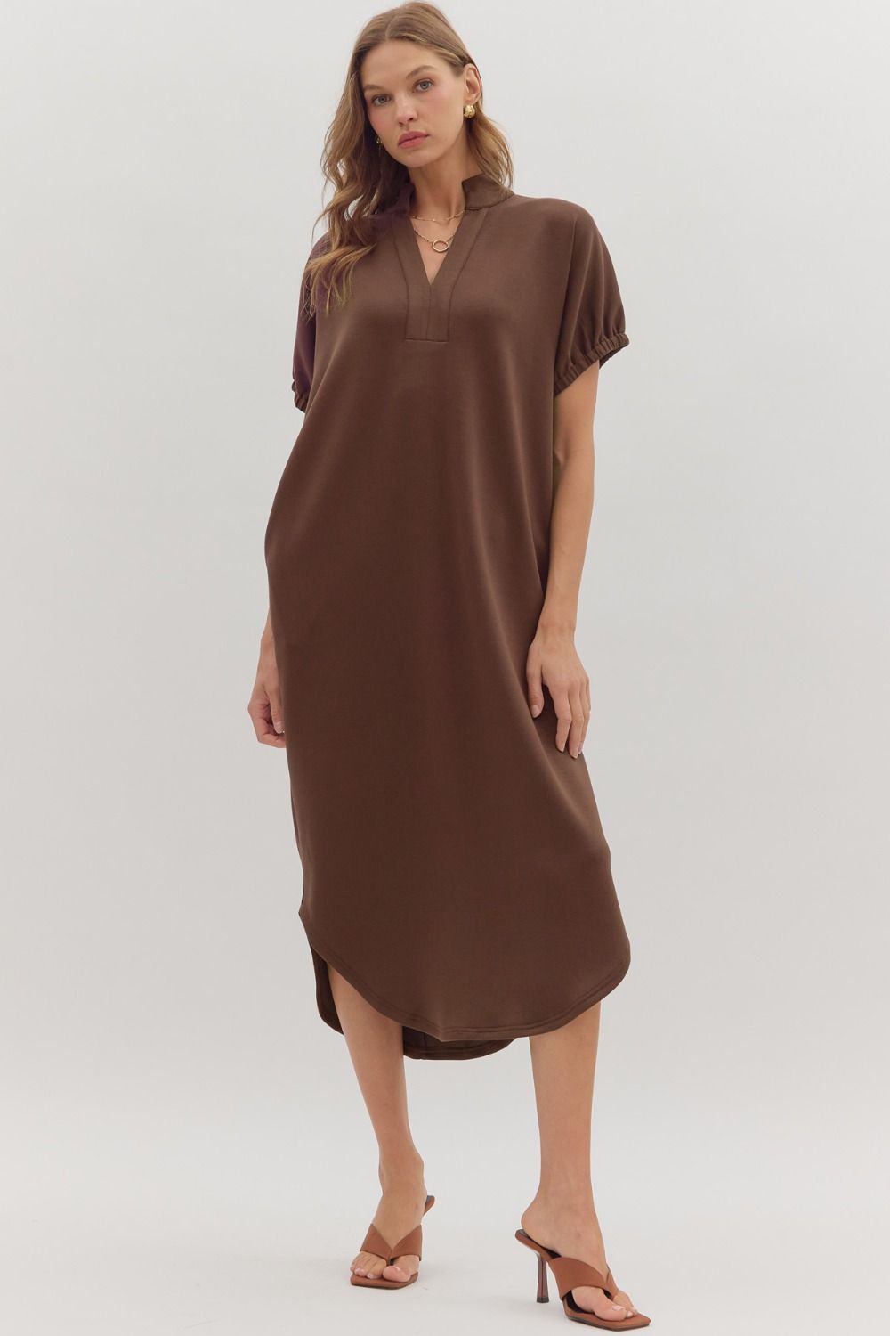 Harbor Lane Espresso Midi Dress