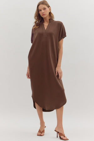 Harbor Lane Espresso Midi Dress