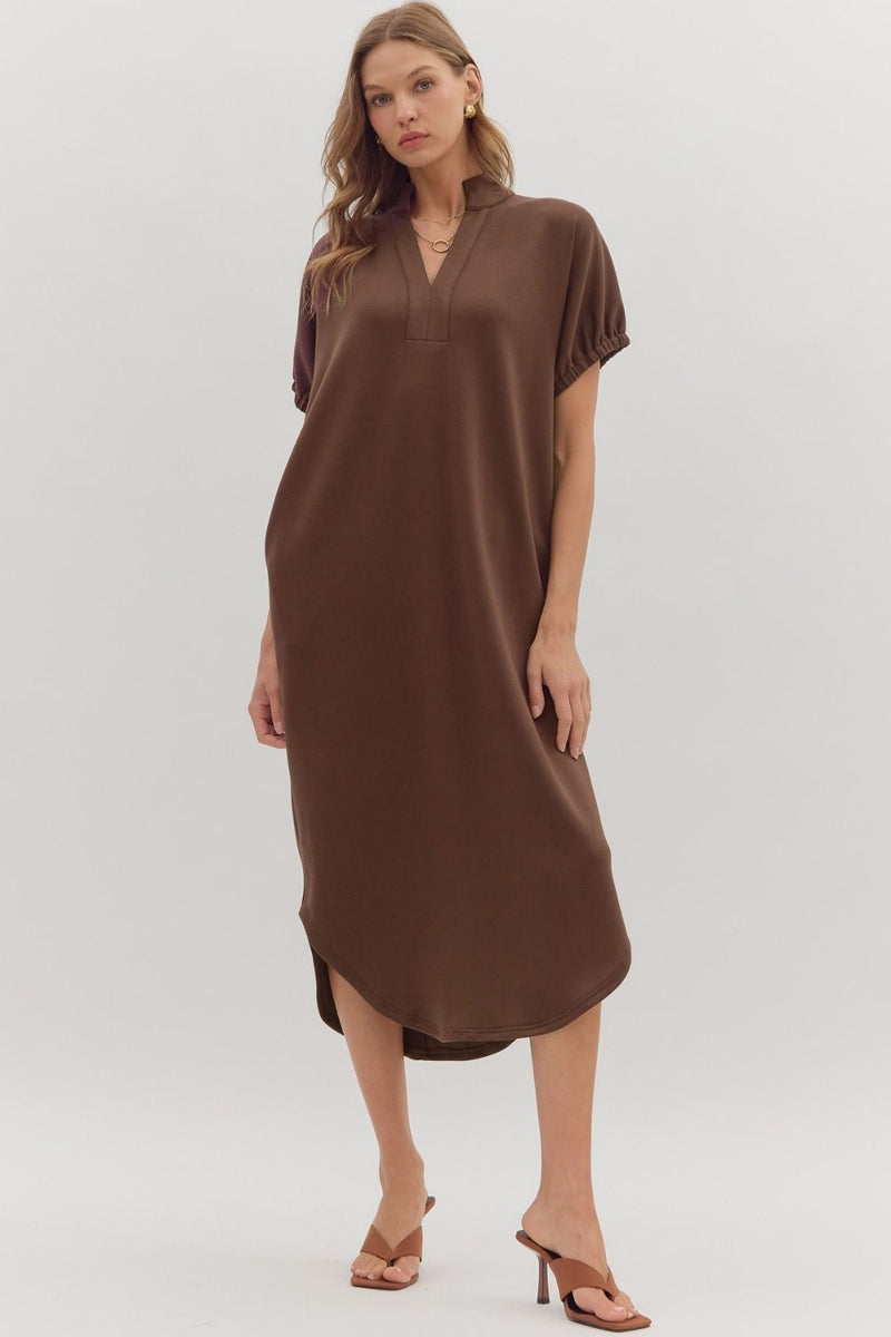 Harbor Lane Espresso Midi Dress