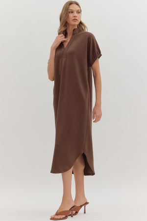 Harbor Lane Espresso Midi Dress