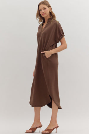 Harbor Lane Espresso Midi Dress