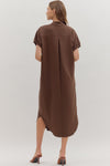 Harbor Lane Espresso Midi Dress