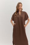 Harbor Lane Espresso Midi Dress
