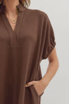 Harbor Lane Espresso Midi Dress